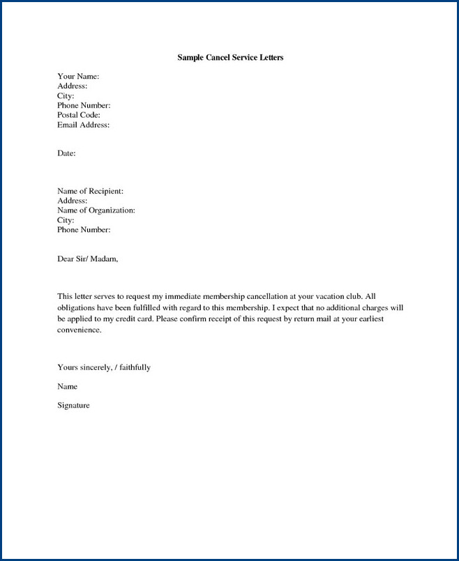 sample of letter template to cancel gym membership sample of letter template to cancel gym membership