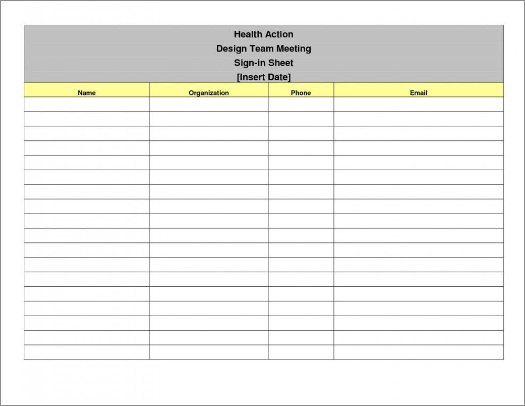 sample of meeting sign in sheet template