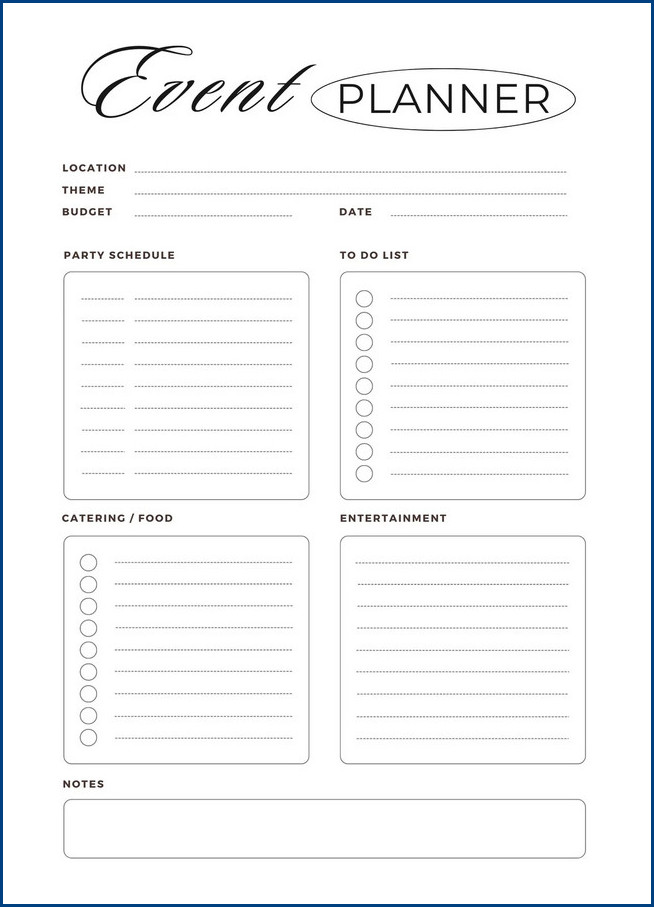 Party Planning To-do List Template (With Samples)