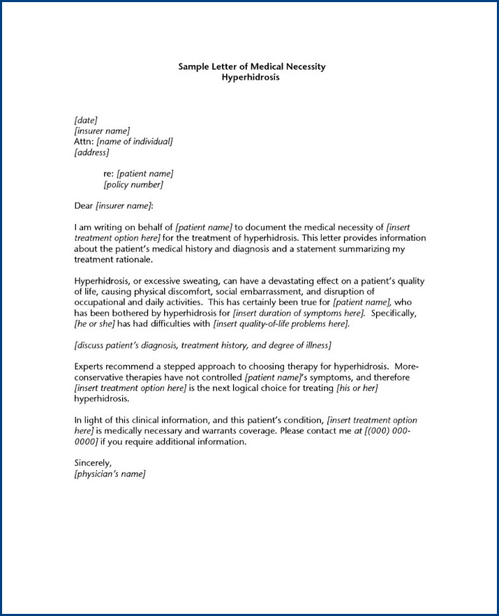 sample of physical therapy letter of medical necessity