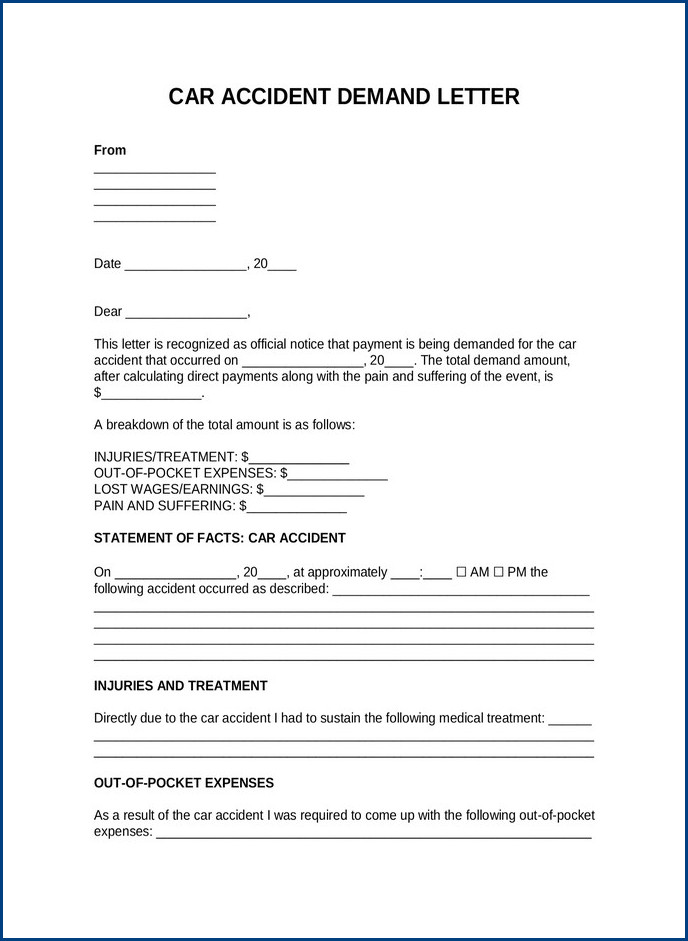 sample of settlement letter template for car accident sample of settlement letter template for car accident