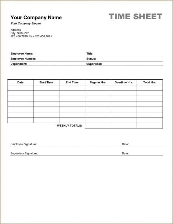 timesheet template for accountants sample