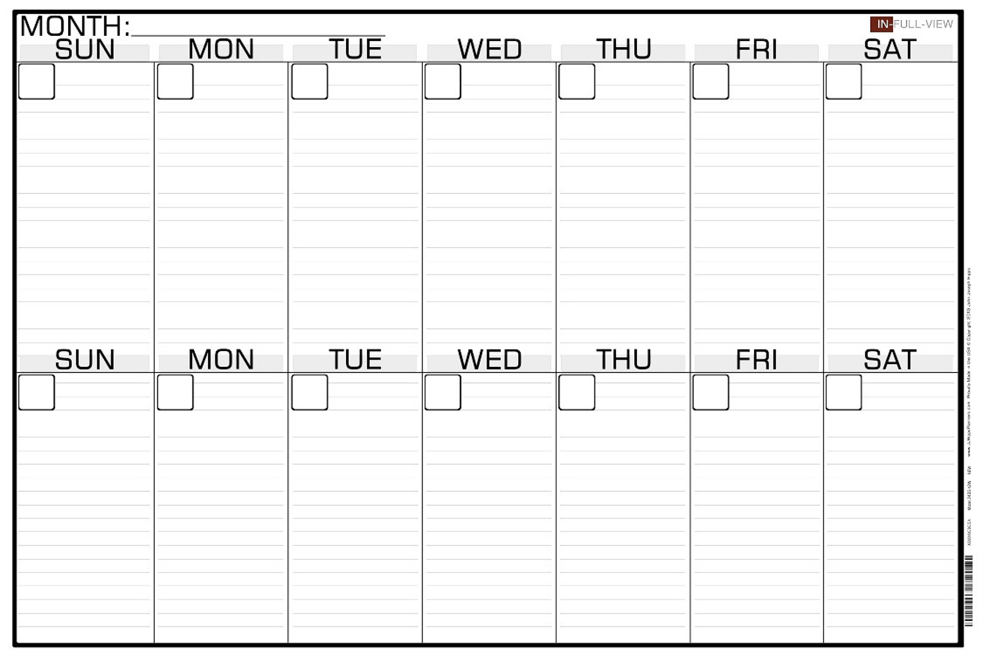 two-week schedule template