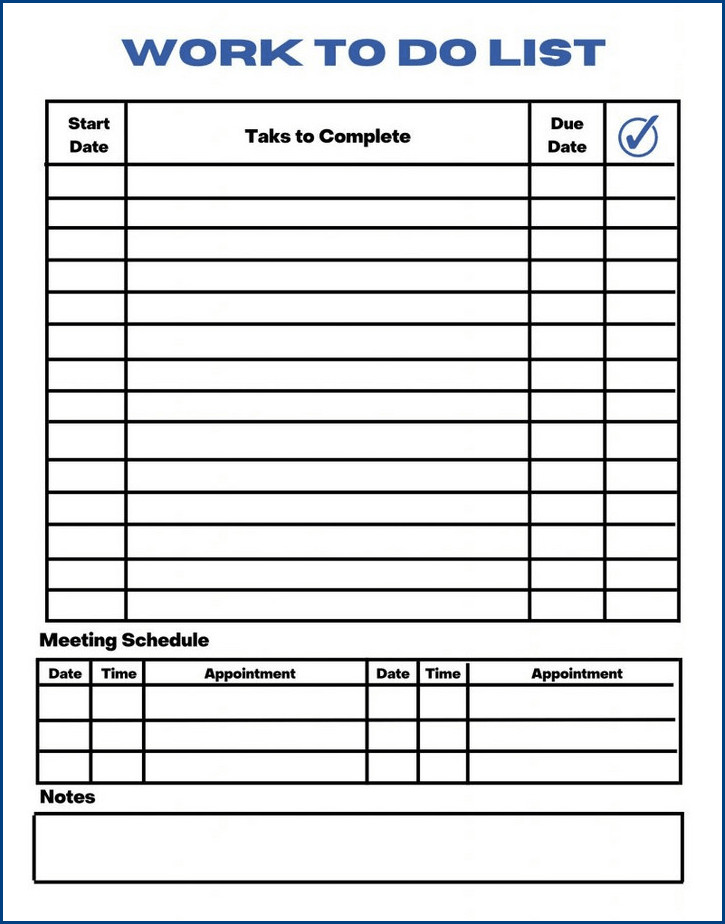 work to do list template sample work to do list template sample